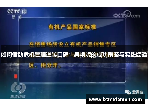 如何借助危机管理逆转口碑：吴艳妮的成功策略与实践经验