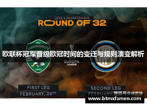 欧联杯冠军晋级欧冠时间的变迁与规则演变解析